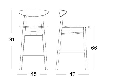 Teo counter stool