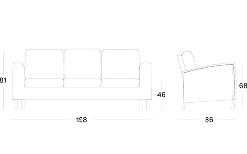 Safi lounge sofa
