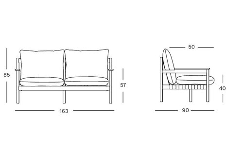 Oda lounge sofa 2,5S | Vincent Sheppard
