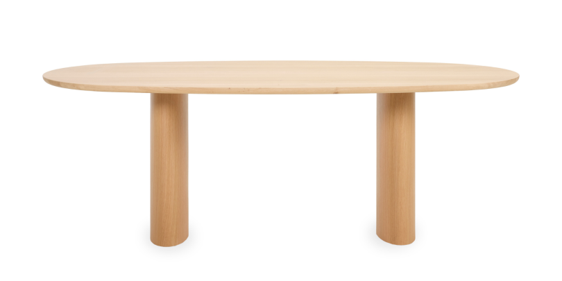 Table à manger Atlas elliptique en chêne naturel de Vincent Sheppard