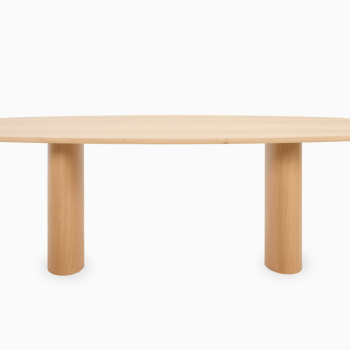 Table à manger ovale Atlas de Vincent Sheppard en chêne naturel